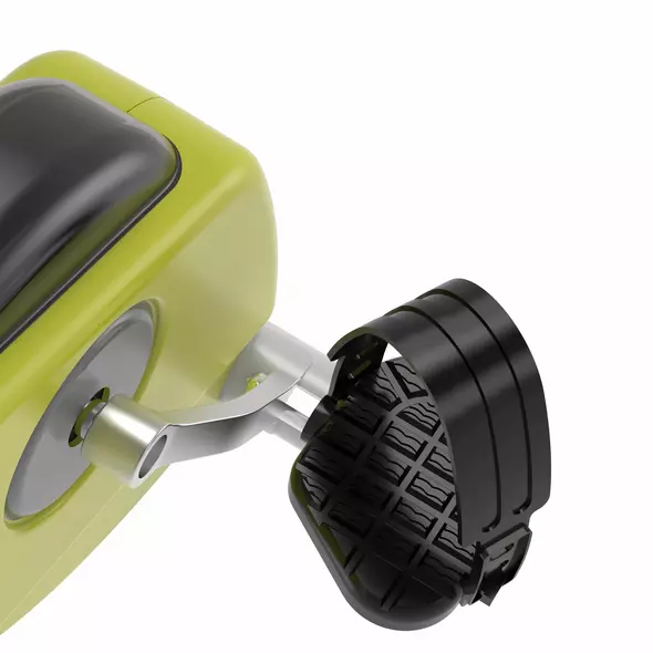 HOMCOM Folding Exercise Bike, Fitness Bicycle Indoor Trainer, 8-Level Magnetic Resistance Adjustable, with LCD Monitor, Pulse Sensor, Yellow - 9