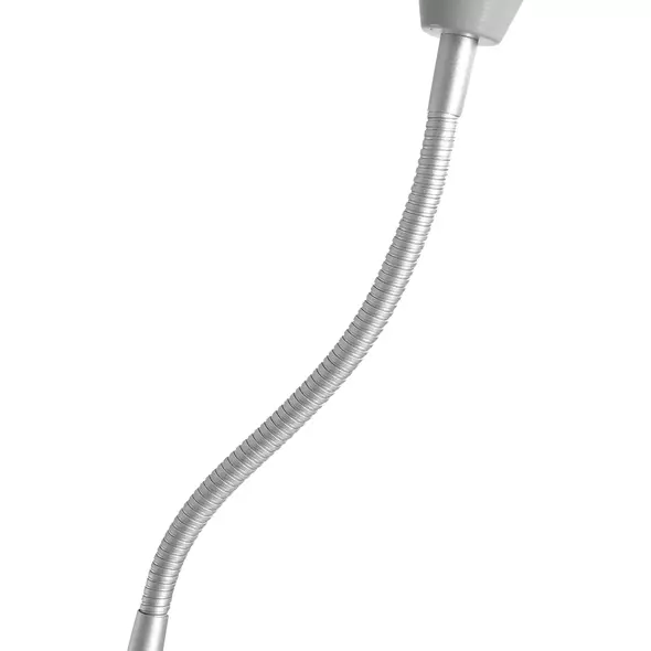 HOMCOM LED Floor Lamp for Living Room, 180cm Tall Standing Lamp, Mother and Child Uplighter with Adjustable Gooseneck, Silver Tone - 8