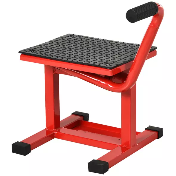 DURHAND Steel Motorbike Jack Lift, 27.5 / 39.5 H cm - Red - 1