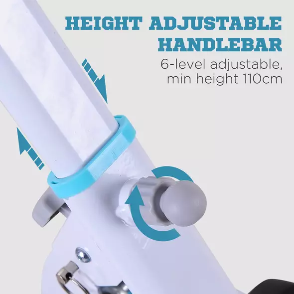 HOMCOM Stepper w/ Handle Hand Grip Workout Fitness Machine For Fitness Aerobic Exercise Home Gym White - 5