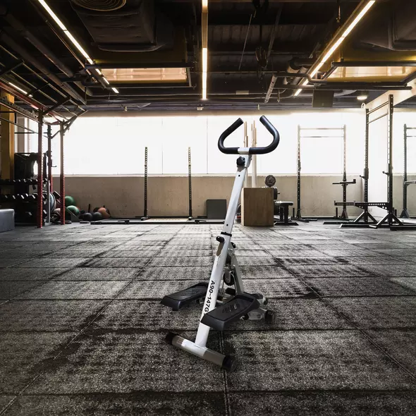 HOMCOM Stepper w/ Handle Hand Grip Workout Fitness Machine For Fitness Aerobic Exercise Home Gym Grey - 2