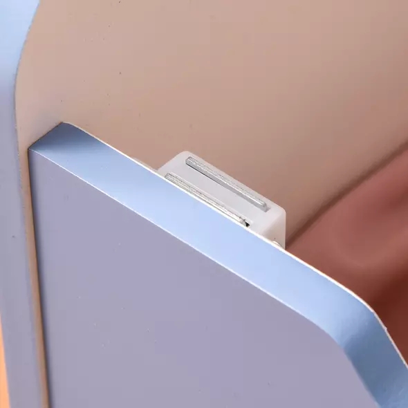 HOMCOM Kids Wooden Toy Box Children Storage Chest Bench Organiser Safety Hinge Bedroom Playroom Furniture Blue - 9