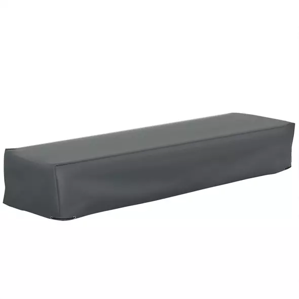 Outsunny 200x73cm Outdoor Garden Rattan Furniture Protective Cover Water UV Resistant Grey - 1