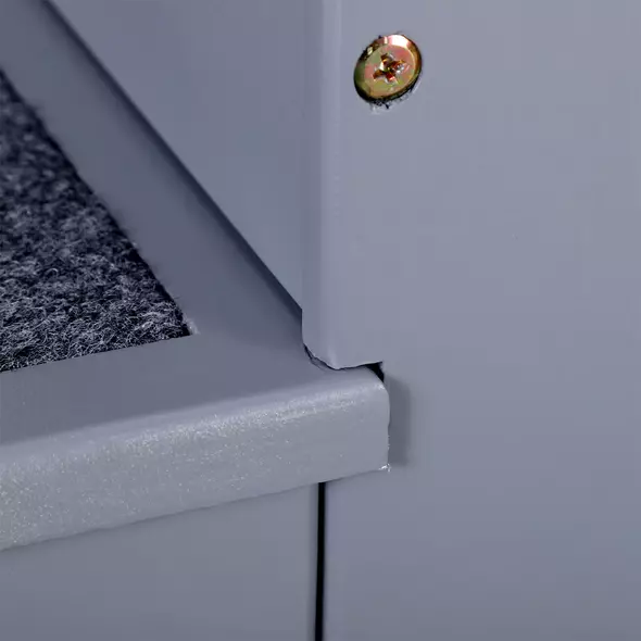 PawHut Dog Steps for Bed Sofa, 3 Step Wooden Dog Stairs for Sofa, Pet Stairs with Storage for Small Cats and Puppy, Grey - 9