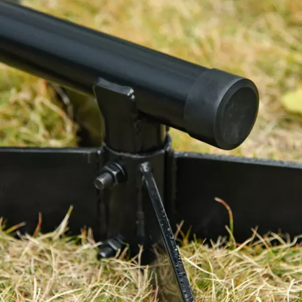 Outsunny Hanging Hammock Stand Hammock Chair Stand C Stand Steel Heavy Duty Stand for Hanging Hammock Air Porch Swing Chair Indoor Outdoor (Only Construction) - 9