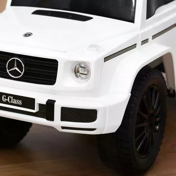 HOMCOM 3 in 1 Kids Ride On Car G350 Licensed Foot To Floor Slider Toddler Push Along NO POWER White 12-36 months - 8