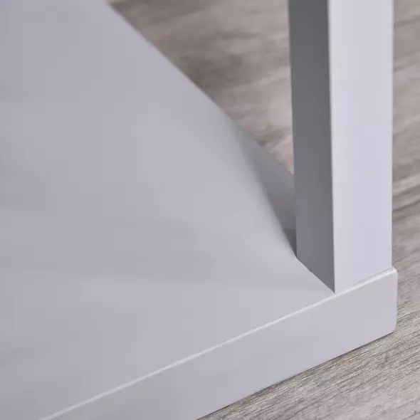 HOMCOM 3-Tier Floor Lamp, Floor Light with Storage Shelf, Reading Standing Lamp with Acrylic Shade for Living Room, Bedroom, Kitchen, Dining Room, Office, Dorm, 160cm, Grey - 9