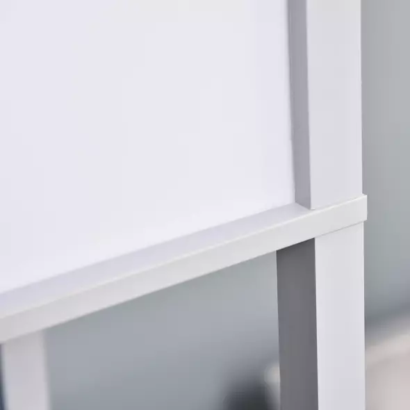 HOMCOM 3-Tier Floor Lamp, Floor Light with Storage Shelf, Reading Standing Lamp with Acrylic Shade for Living Room, Bedroom, Kitchen, Dining Room, Office, Dorm, 160cm, Grey - 8