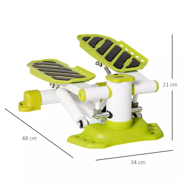 HOMCOM Portable Mini Stepper, Steppers for Exercise Workout with LCD Display Monitor, Anti-skid Foot Pedals for Home Gym Office, Yellow - 3