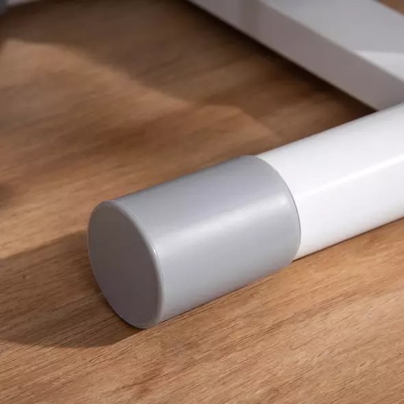 HOMCOM Adjustable Twist Stepper Aerobic Ab Exercise Fitness Workout Machine w/ LCD Screen, Height Adjust Handlebars for Home Gym, White and Grey - 8