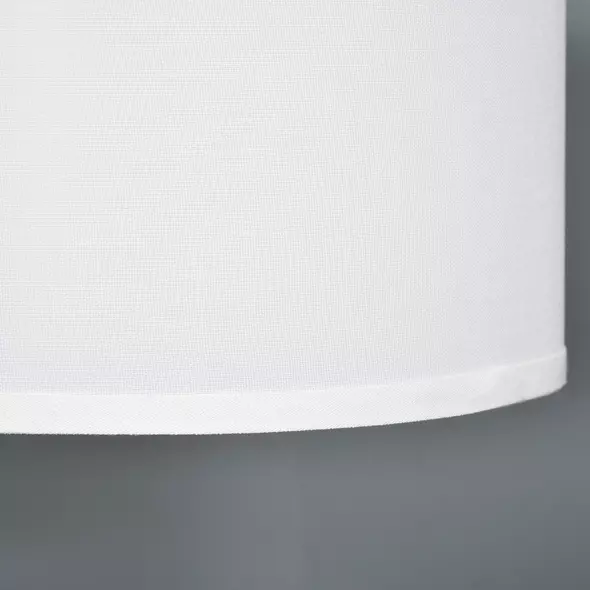 HOMCOM Floor Lamp, Modern Standing Lamp with Linen Lampshade, Round Base for Living Room, Bedroom, Dining Room, 153cm, Gold and White - 8