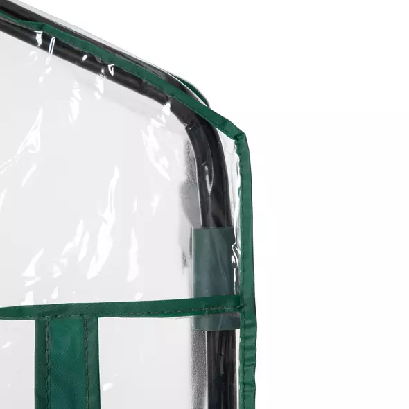 Outsunny 4 Tiers Mini Portable Greenhouse Compact Plant Grow Shed Metal Frame Transparent Clear Cover 160H x 70L x 50Wcm - 9