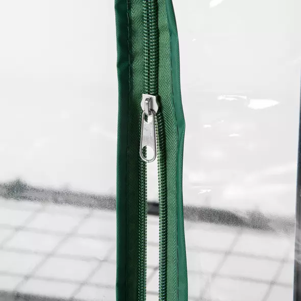 Outsunny 4 Tiers Mini Portable Greenhouse Compact Plant Grow Shed Metal Frame Transparent Clear Cover 160H x 70L x 50Wcm - 8