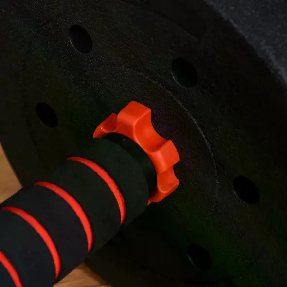 HOMCOM 25kg 2 IN 1 Adjustable Dumbbells Weight Set, Dumbbell Hand Weight Barbell for Body Fitness, Lifting Training for Home, Office, Gym, Black - 9