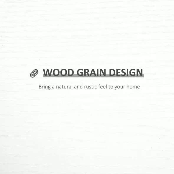 HOMCOM Set of 3 Wooden U-Shaped Floating Shelves Set, 80cm Wall Mounted Hanging Bookshelf, CD DVD Storage Display for Bedroom Living Room Kitchen, White - 5