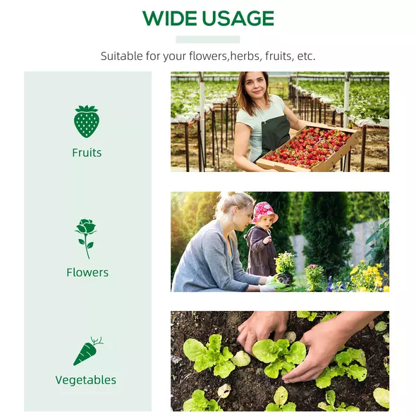 Outsunny Mini Greenhouse, Small Plant Grow House for Outdoor with Durable PE Cover, Observation Windows, 120 x 60 x 60 cm, Green - 7